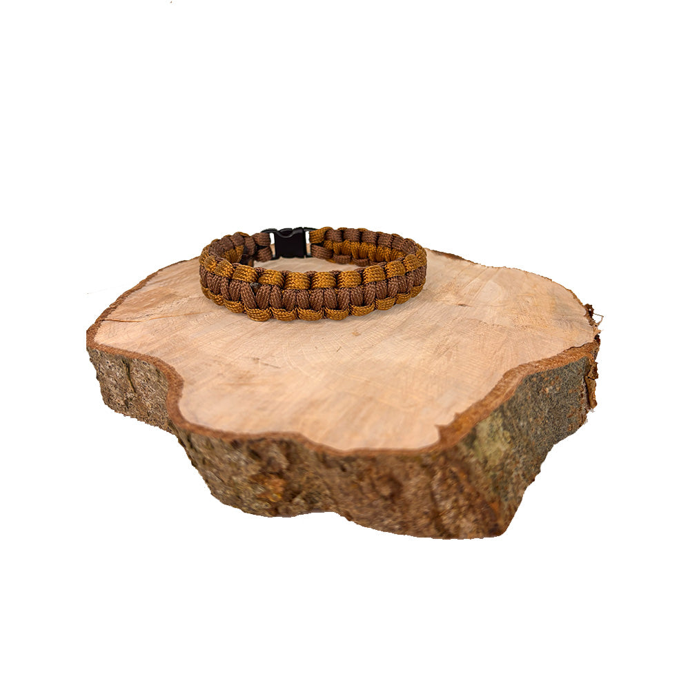 Paracord-Armband braun