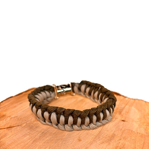 Paracord-Armband Olive-Grau