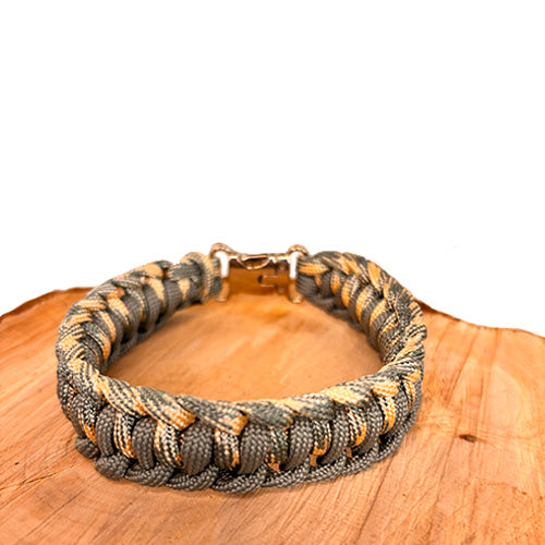 Paracord-Armband Grau-Beige