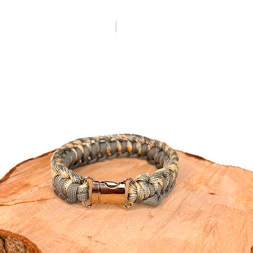 Paracord-Armband Grau-Beige
