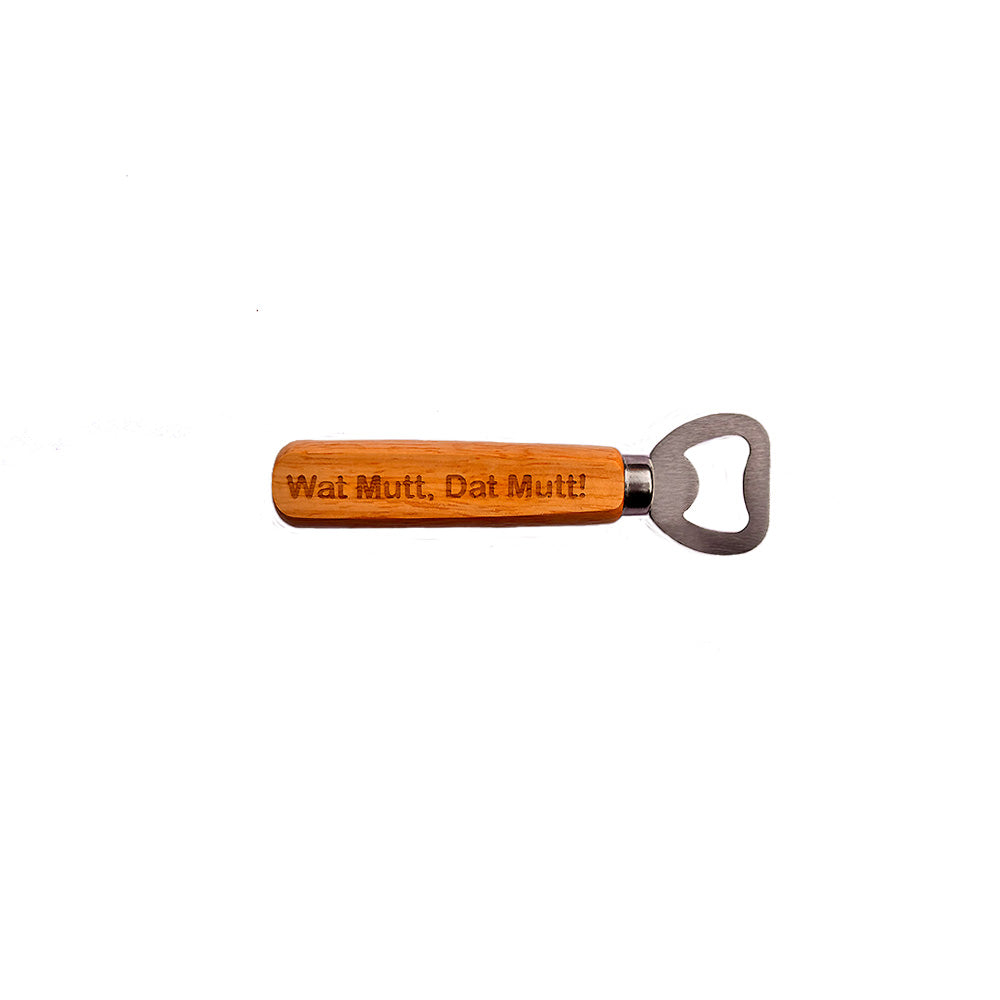 Flaschenöffner retro "Wat mut, dat mut"