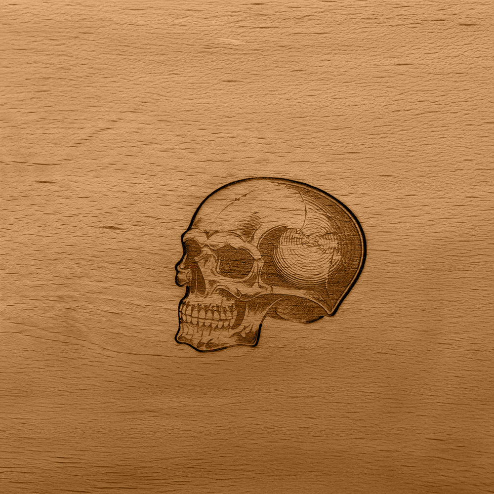 Frühstücksbrettchen Schädel