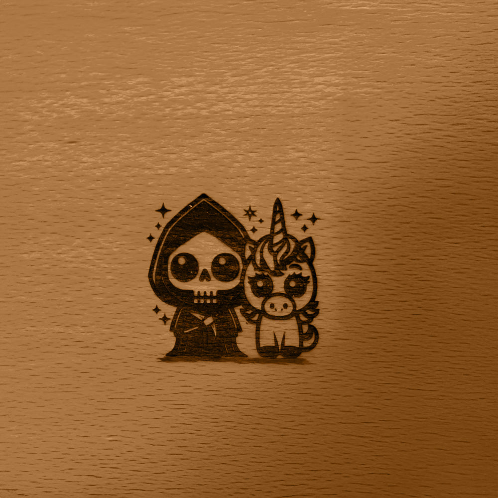 Frühstücksbrettchen Einhorn Reaper