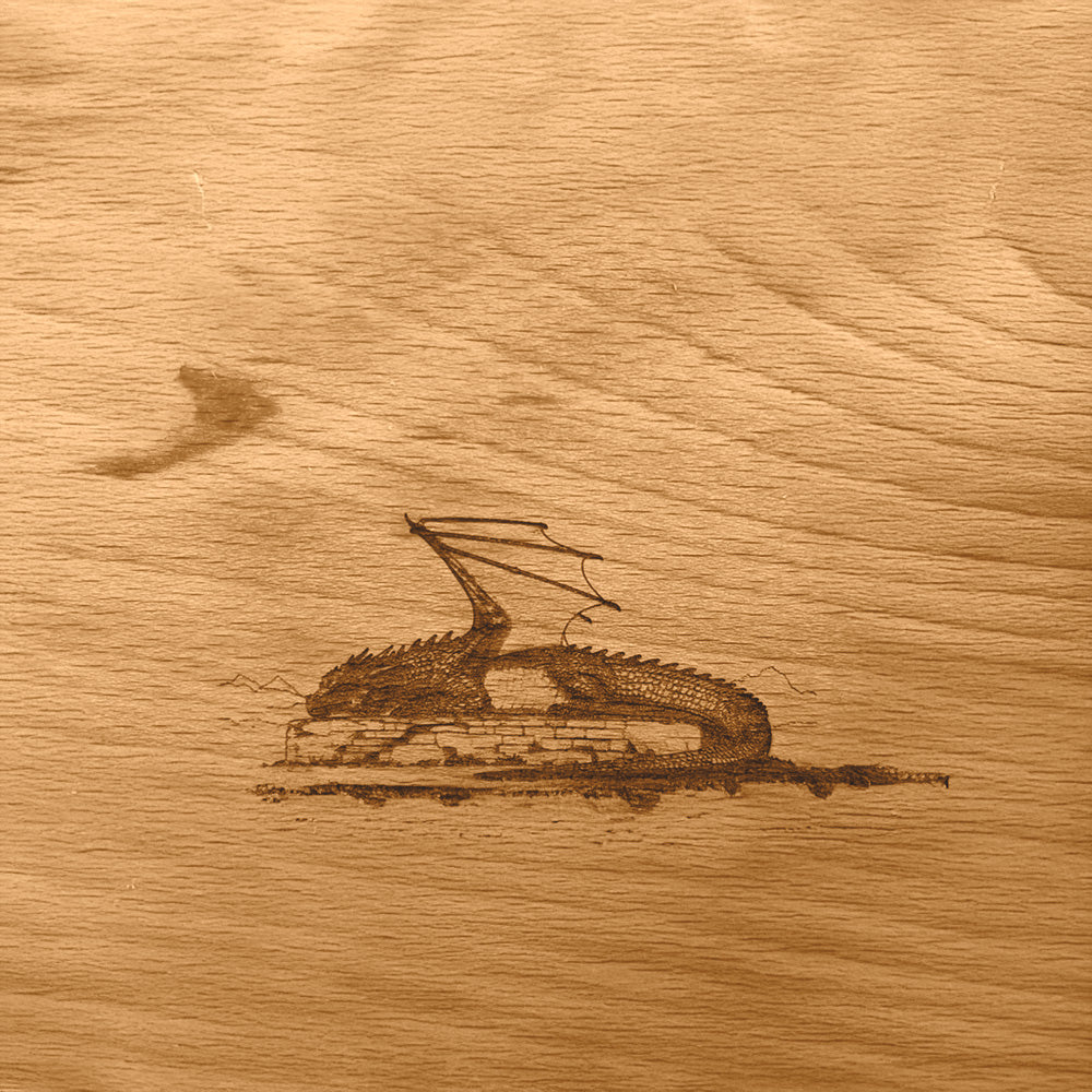 Frühstücksbrettchen Drache