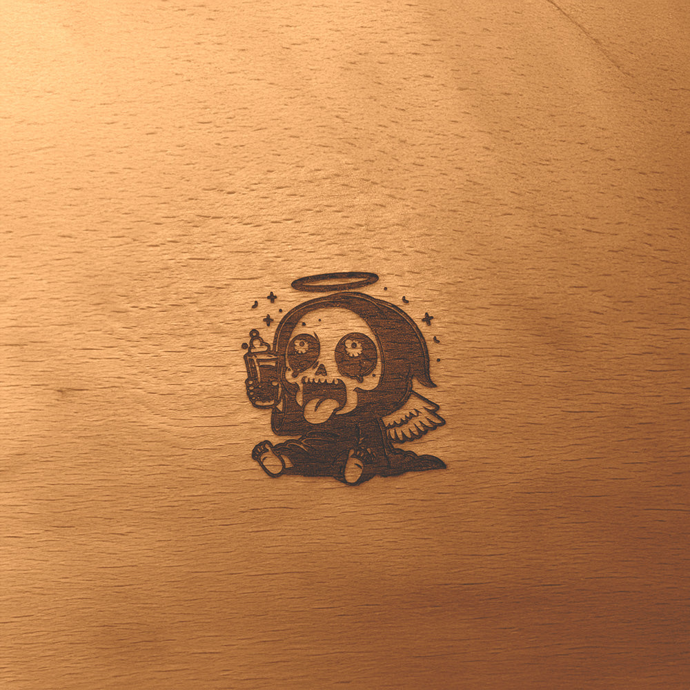 Frühstücksbrettchen Drunken Angel Reaper