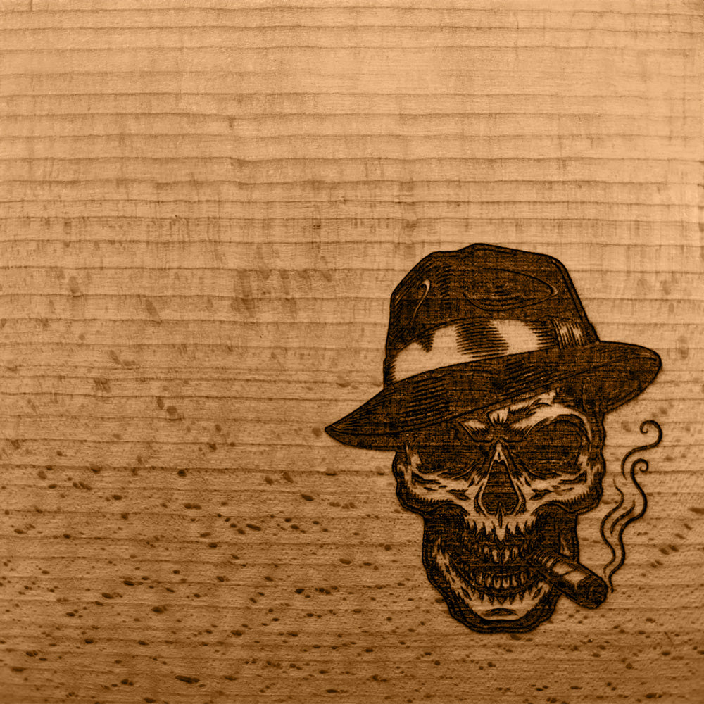 Frühstücksbrettchen Skull Zigarre