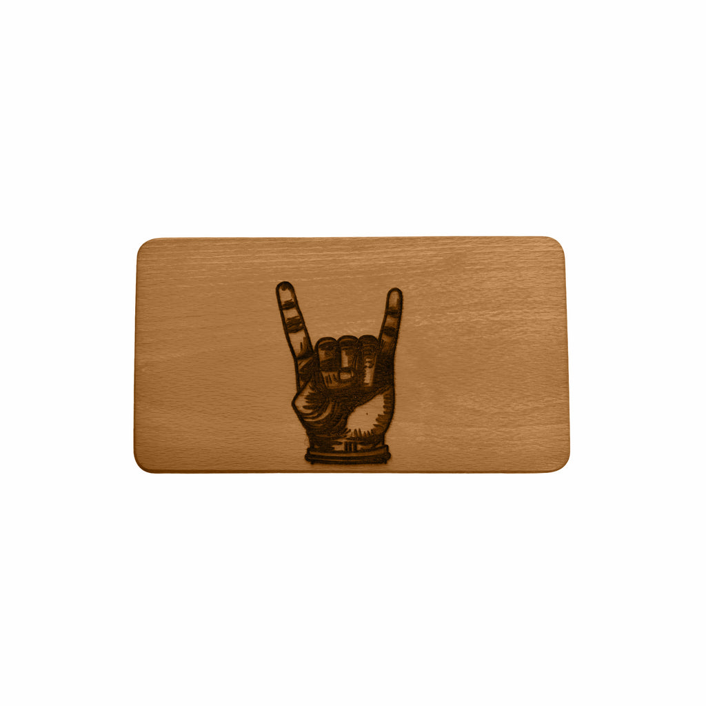 Frühstücksbrettchen Horns up