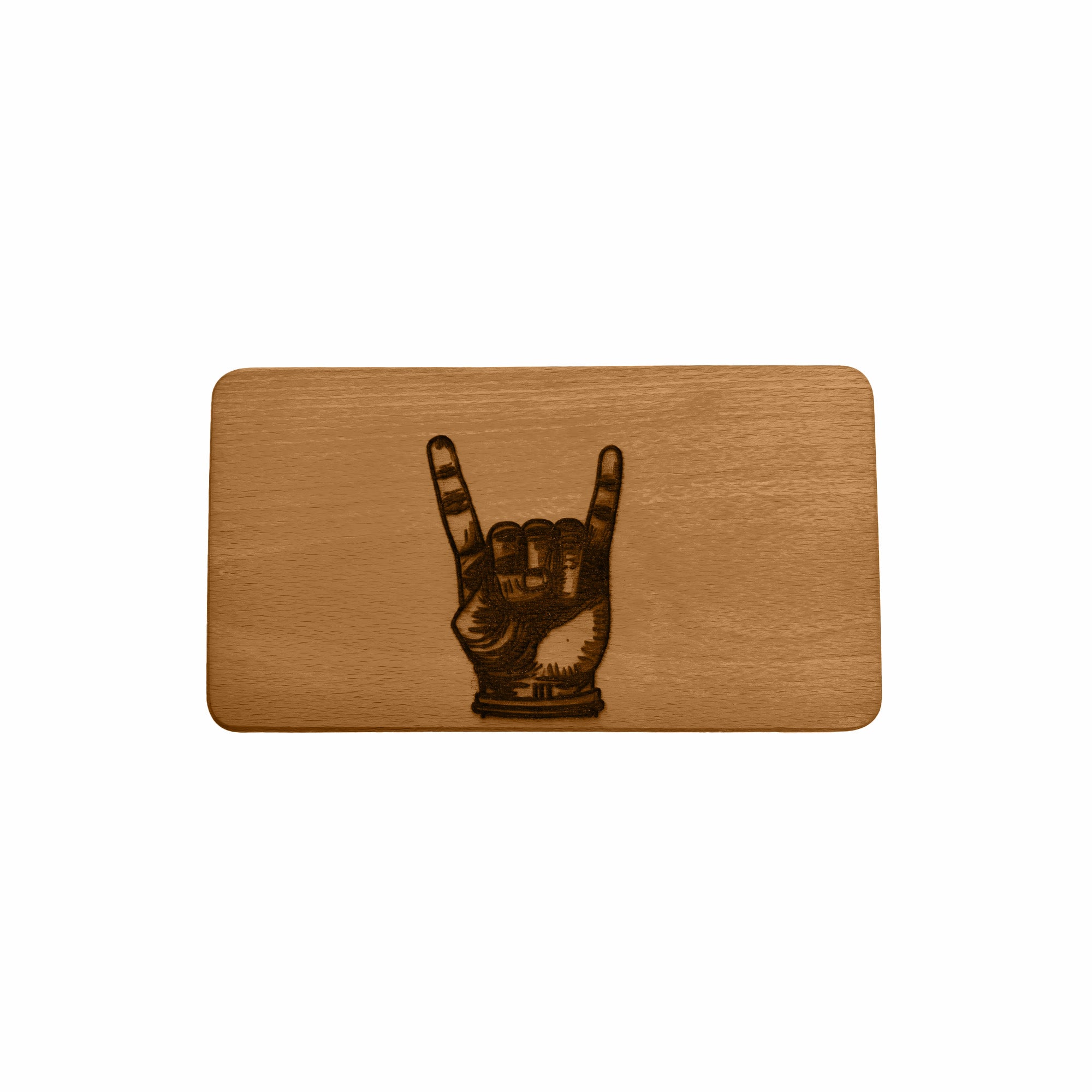 Frühstücksbrettchen Horns up