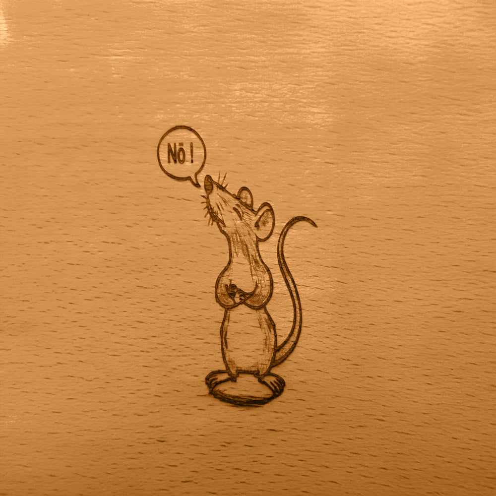 Frühstücksbrettchen Nö-Ratte